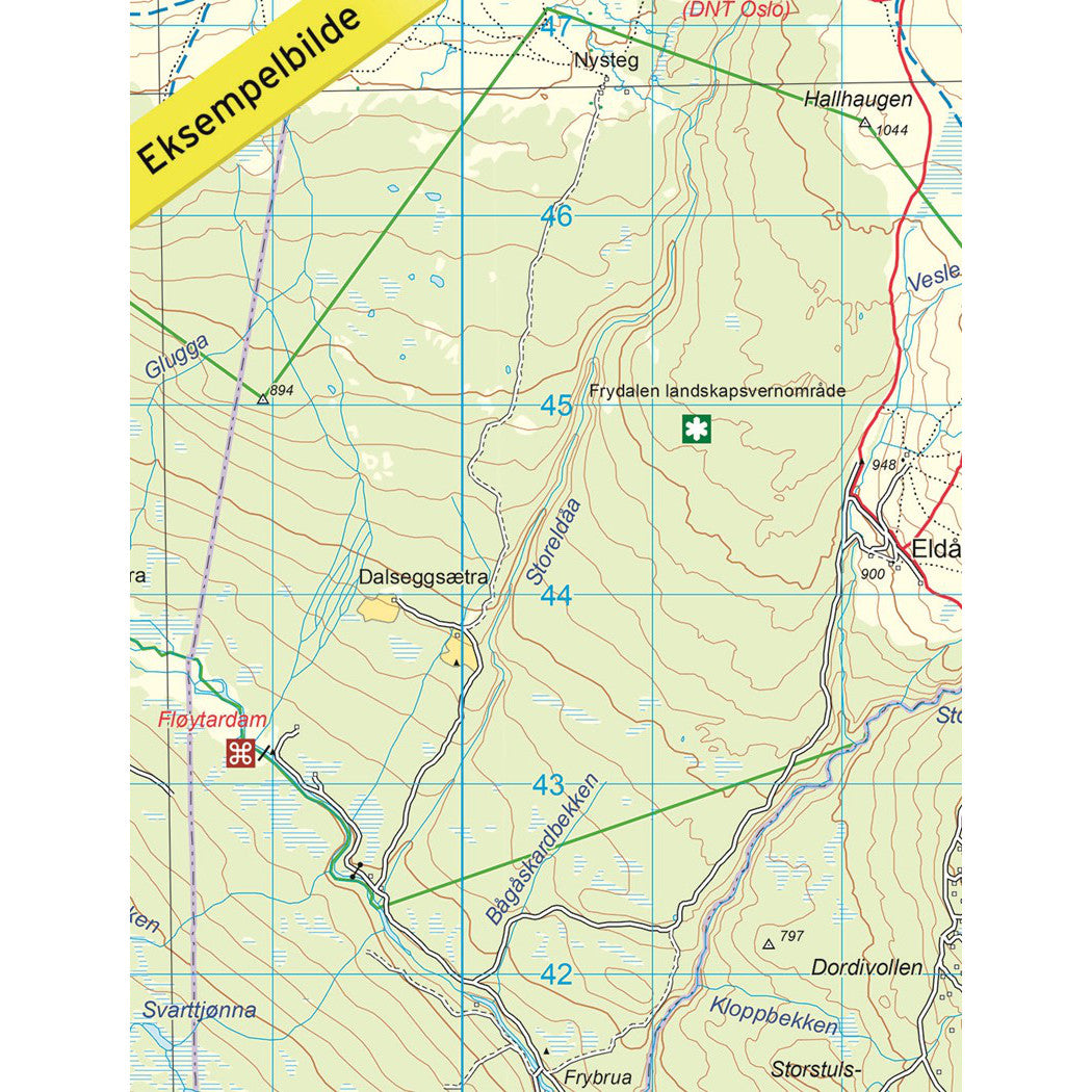 Rondane Map | Nordeca Turkart Rondane Sør South  | Backcountry Books