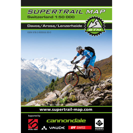 Supertrail Map Davos / Arosa / Lenzerheide | Backcountry Books