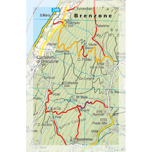 Supertrail Map Lago di Garda South | Backcountry Books