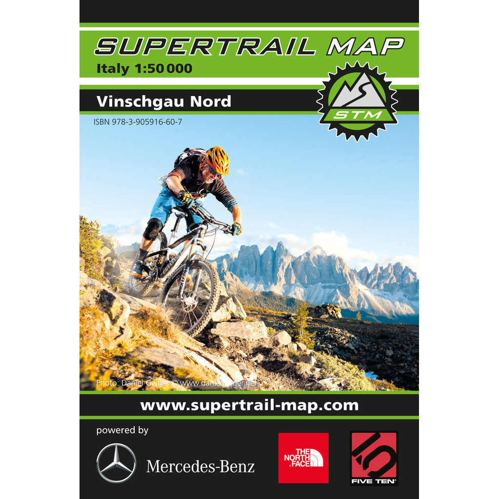 Supertrail Map Vinschgau Nord Mountain Bike Map | Backcountry Books