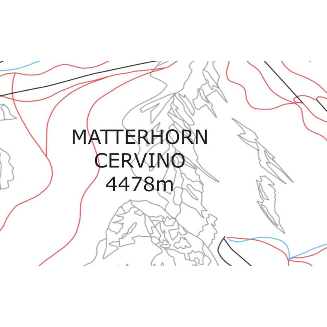 Zermatt Piste Map Wall Print Poster | Backcountry Books
